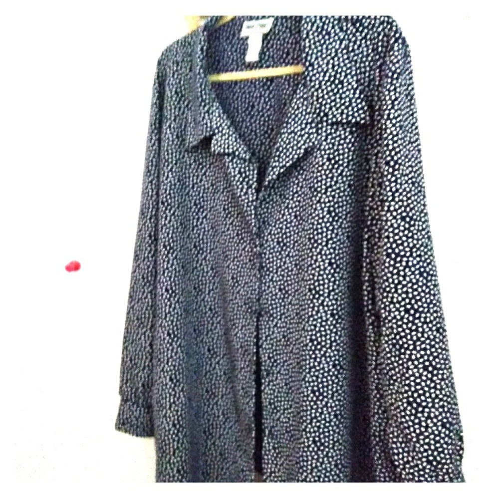 Classic button front blouse
